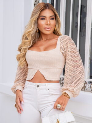 Cropped Martina Bubble arrastão